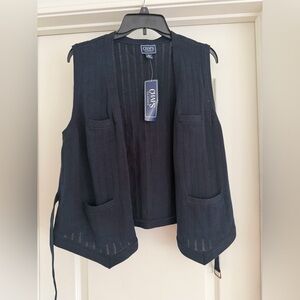 Chaps Women's Navy Knit Vest